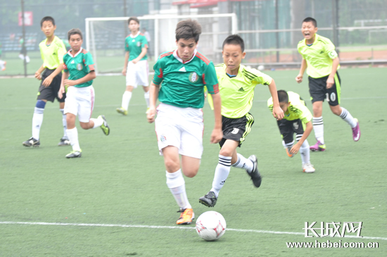 石市足球队参加长城杯国际青少年足球比赛-