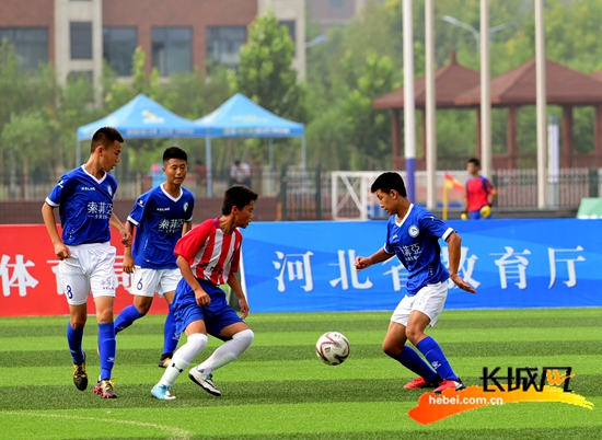 河北省中学生校园足球联赛在石门实验学校举行