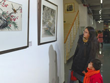 唐山举行刘冠伟国画、艺术陶瓷作品展