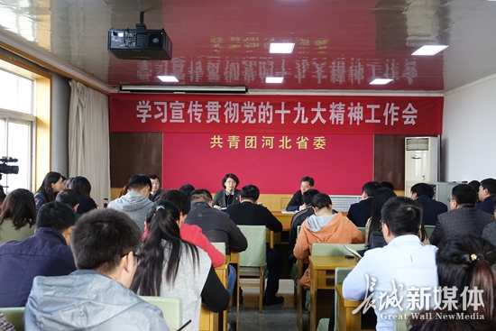 共青团河北省委掀起学习党的十九大精神的热潮