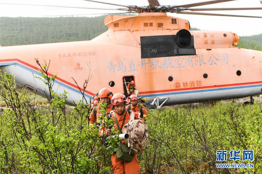 （XHDW）（2）大兴安岭火灾：救火人员向汗马火场集结