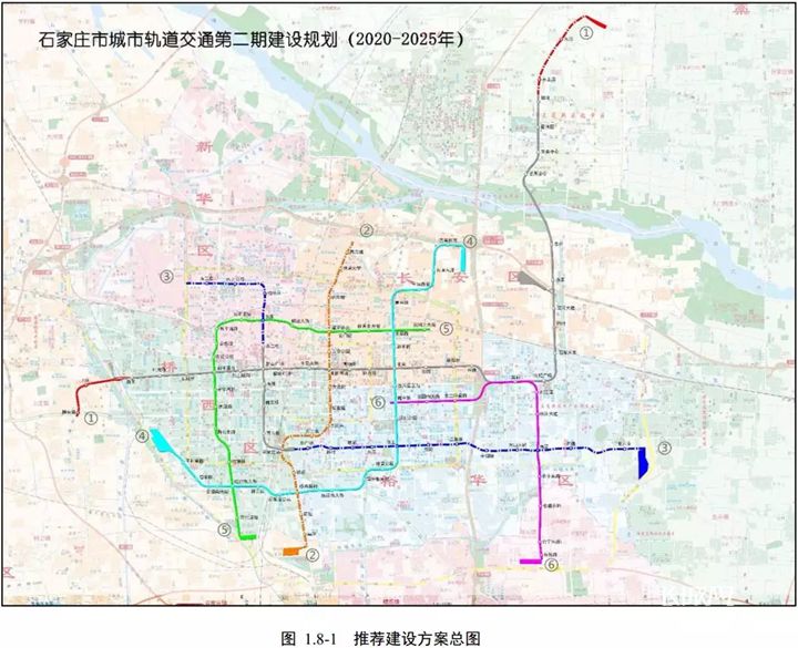 石家庄地铁最新规划图公示啦456号线是这样的