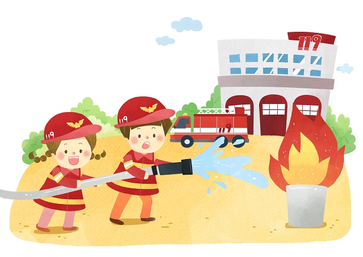 消防漫画.图片源自视觉中国