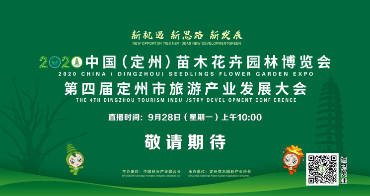 【直播预告】2020中国（定州）苗木花卉园林博览会暨第四届定州市旅游产业发展大会开幕式