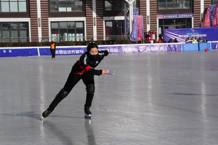 河北省第二届冰雪运动会速度滑冰比赛结束 
