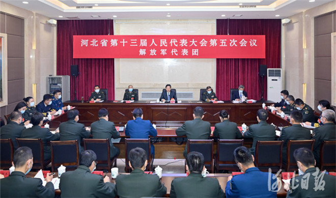 王东峰参加解放军代表团审议