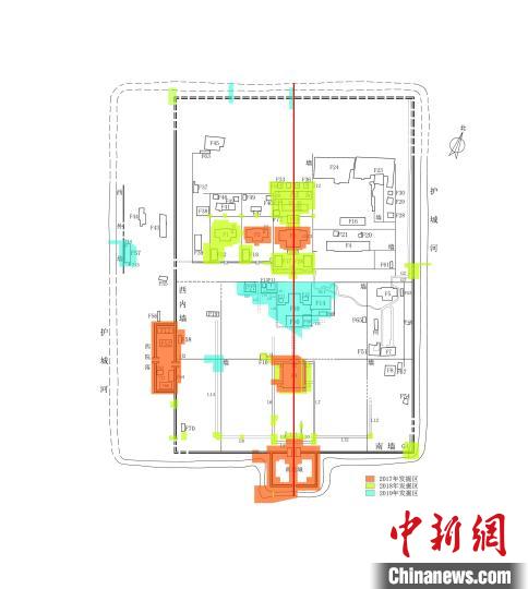 太子城遗址考古发掘平面图 太子城遗址考古队供图