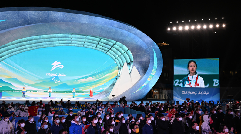 聚焦北京冬残奥会｜张家口赛区举行首场奖牌颁发仪式