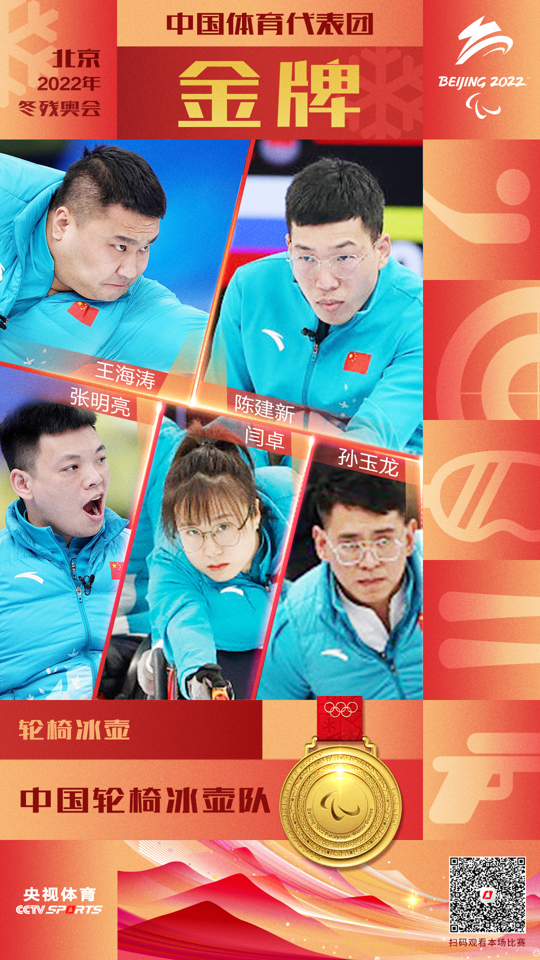 中国代表团第18金！中国轮椅冰壶队夺得金牌