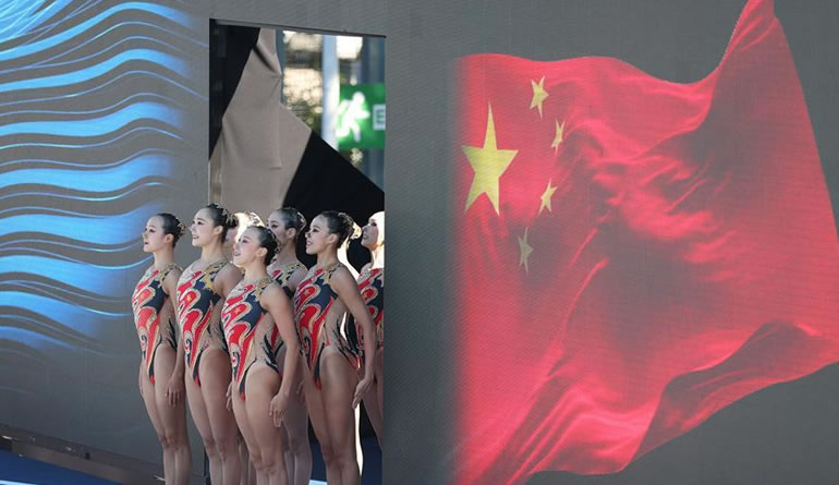 游泳世錦賽：中國隊奪得花游集體技術自選冠軍
