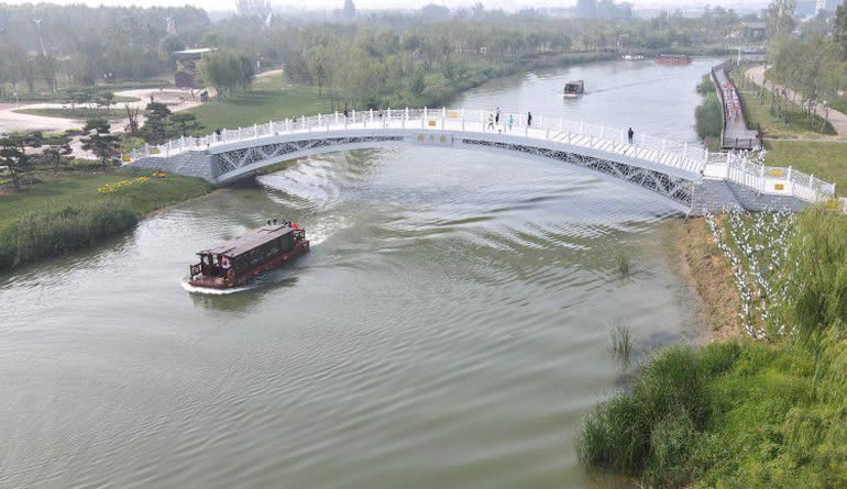 河北滄州：生態修復運河美