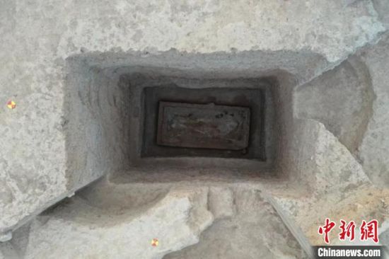 河北王家岗遗址发掘的墓葬。(资料图) 河北省文物考古研究院供图