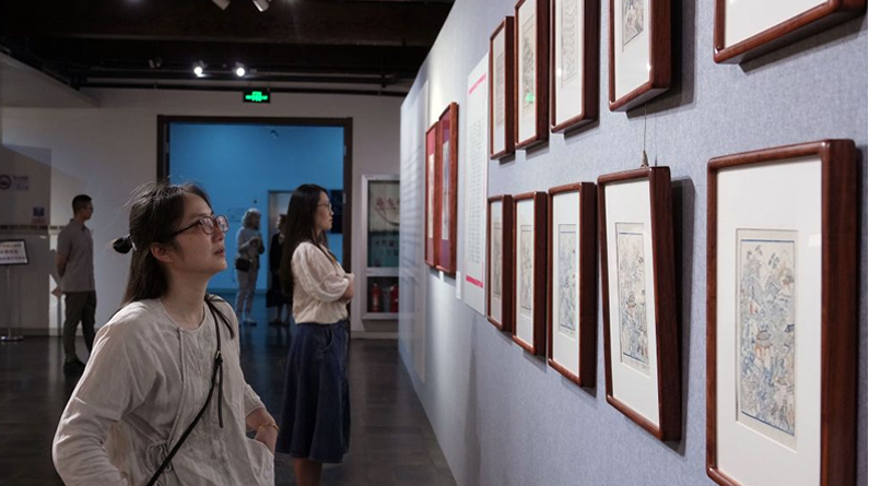  Intangible Cultural Heritage Woodblock Watermark Art Exhibition Enters Tongji University