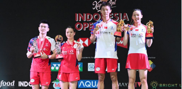  Indonesia Badminton Open won four championships