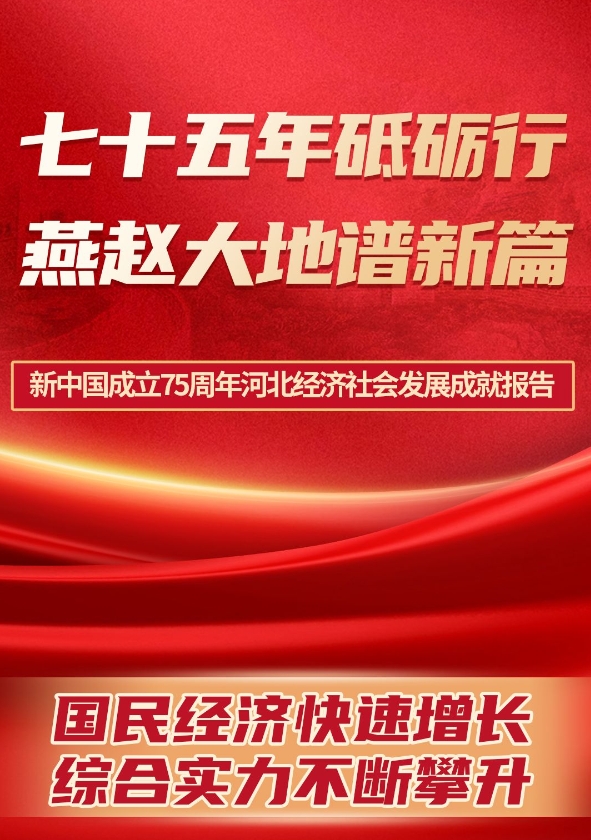 冀云长图丨数说河北75载经济社会发展成就