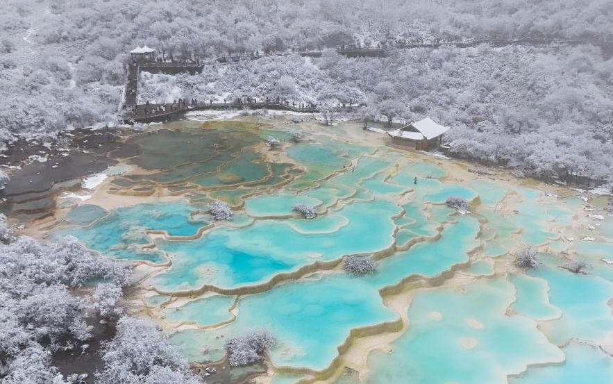 雪雾黄龙 如梦如幻