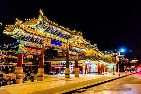 杨柳青古镇夜景图片