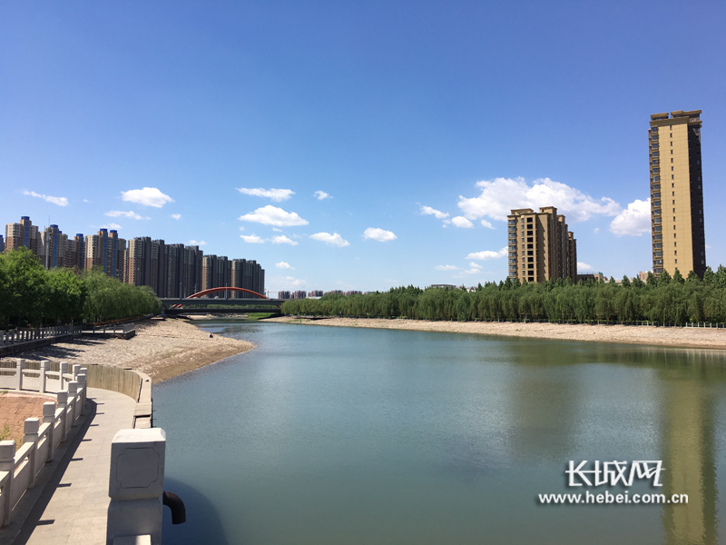 提升管护后的河道.石家庄城市水系管理处供图