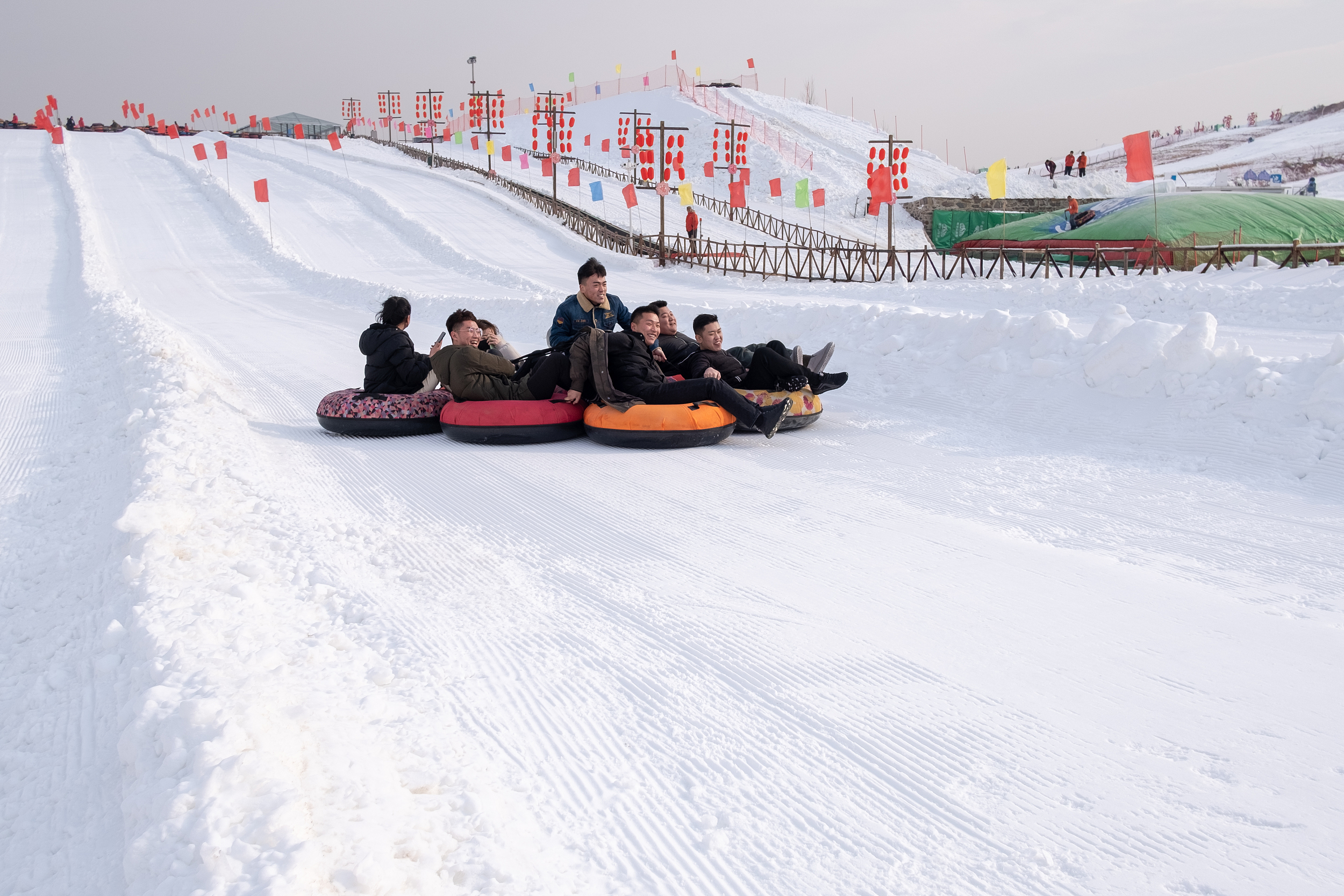 藁城滹沱河滑雪场图片