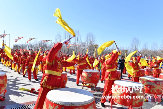 红红火火中国年之一 京津冀晋蒙五地锣鼓大赛开锣