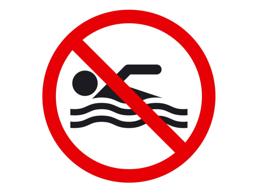 禁止靠近河边的标志图片