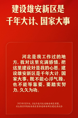 千年大计！习近平这样谋划雄安新区发展