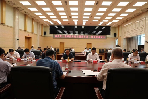 省委第十巡回指导组主题教育第二次座谈调研会在省国动办召开