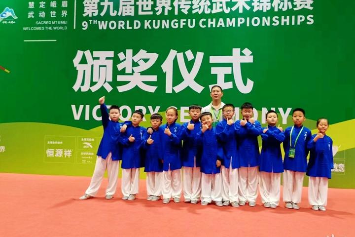 盐山13名小选手世界传统武术锦标赛上载誉而归