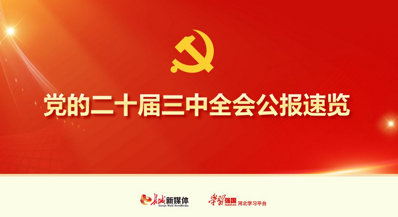 长城PPT丨党的二十届三中全会公报速览